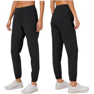 Lululemon Adapted State Jogger Black High Rise Women's 6 Cuff Zippers W5CVMS